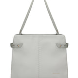 Borsa a Spalla in Pelle Vegana Grigio Pierre Cardin
