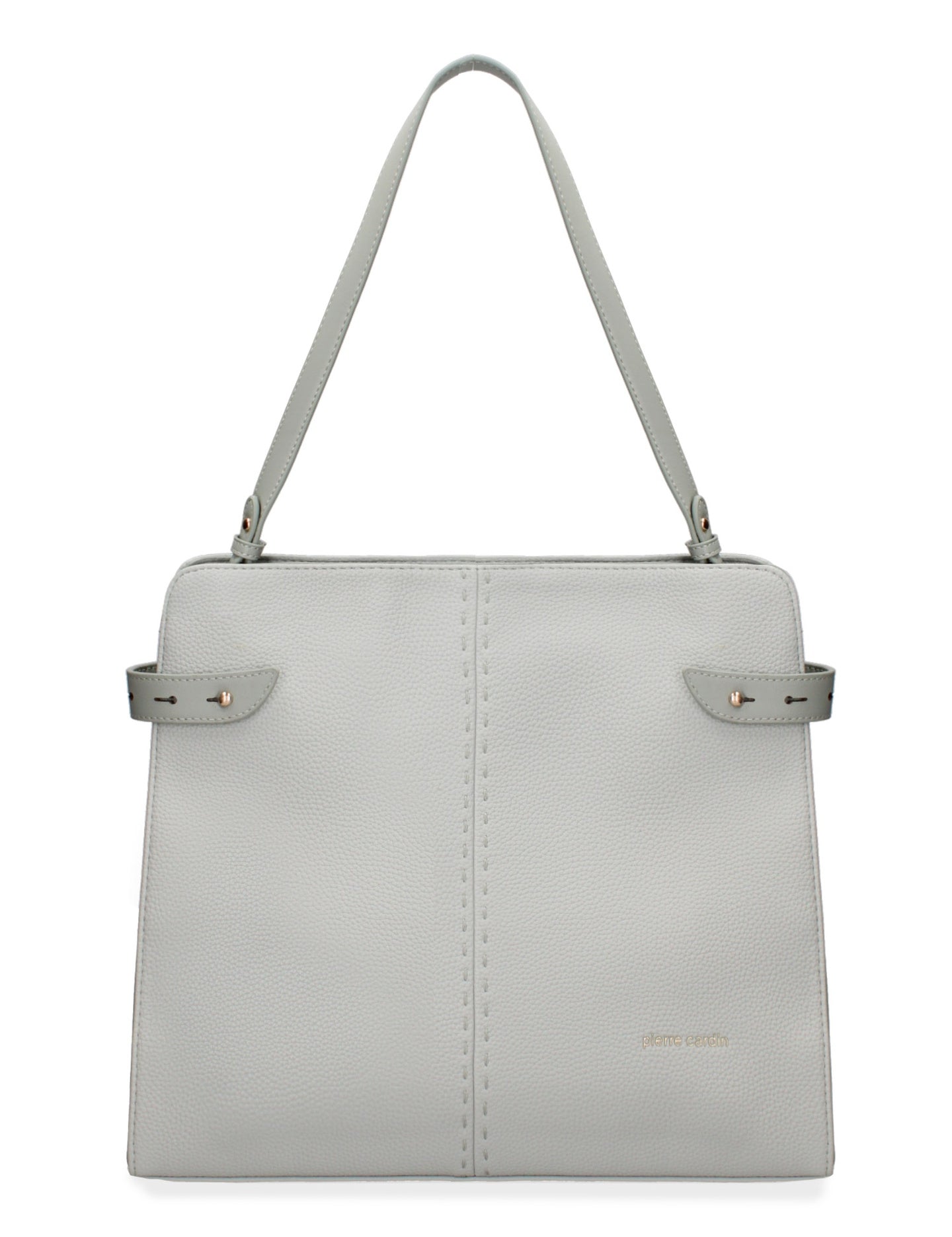 Borsa a Spalla in Pelle Vegana Grigio Pierre Cardin