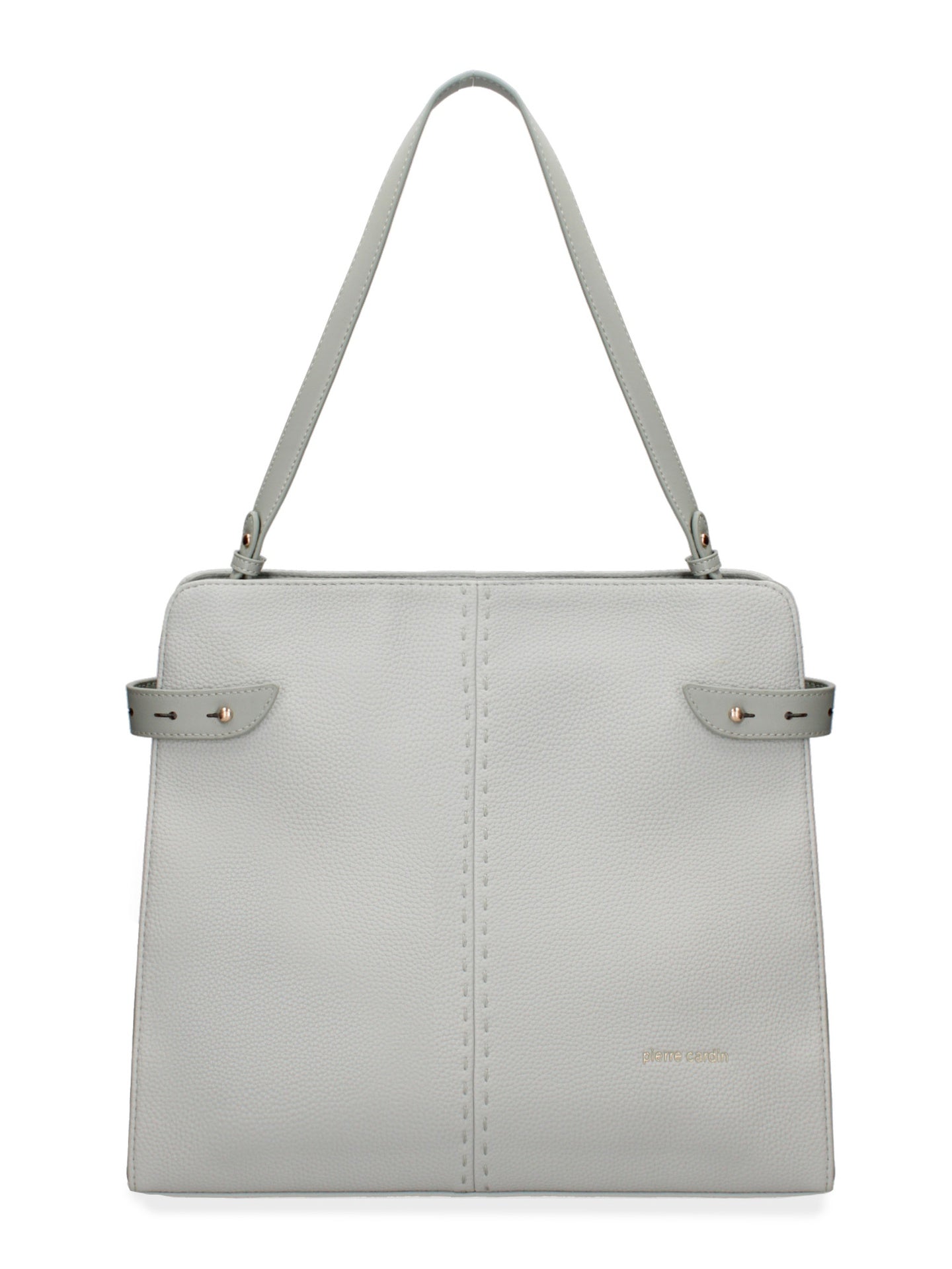 Borsa a Spalla in Pelle Vegana Grigio Pierre Cardin