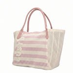 Borsa a Mano in Pelle Vegana Rosa