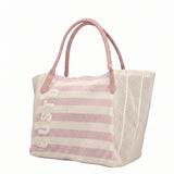 Borsa a Mano in Pelle Vegana Rosa