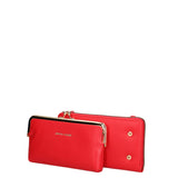 Portafoglio Donna in Pelle Vegana Rosso