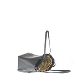 Borsa a Spalla in Vera Pelle Grigio