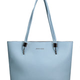 Borsa a Spalla in Pelle Vegana Blu Jeans Pierre Cardin