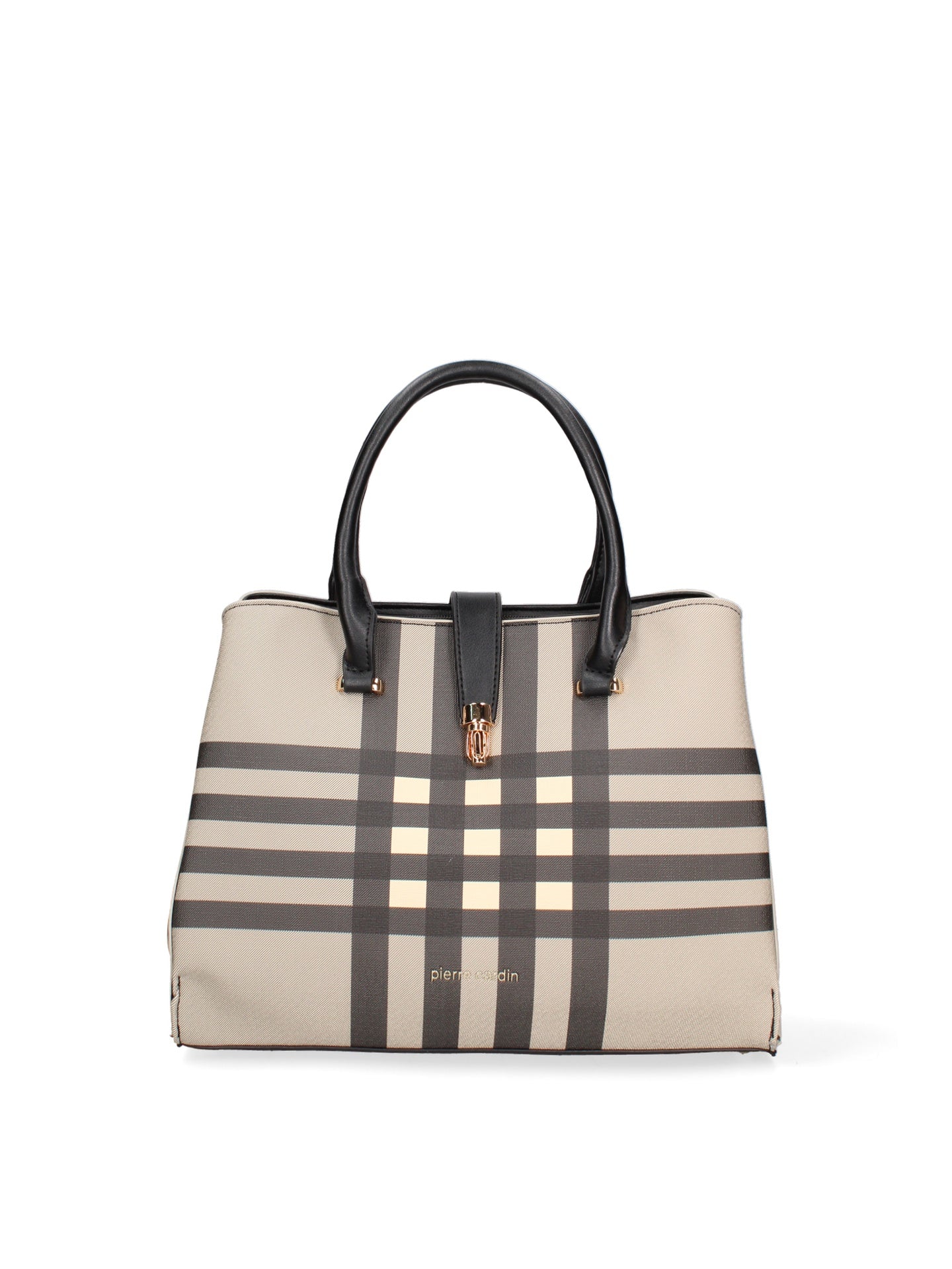 Borsa a Mano in Polyester Grigio Pierre Cardin