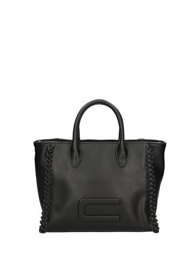 Borsa a mano in Pelle Vegana Nero