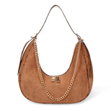 Borsa a Spalla in Pelle Vegana Marrone Pierre Cardin