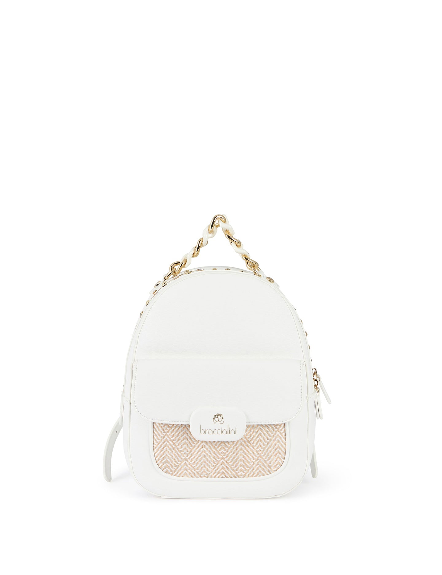 Zaino da Donna in Poliestere Bianco Braccialini