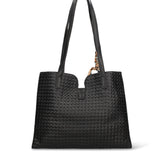 Borsa a Mano in Pelle Vegana Nero