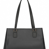 Black Vegan Leather Shoulder Bag