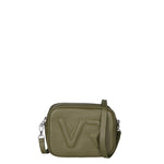 Borsa a Tracolla in Dollaro Leather Verde