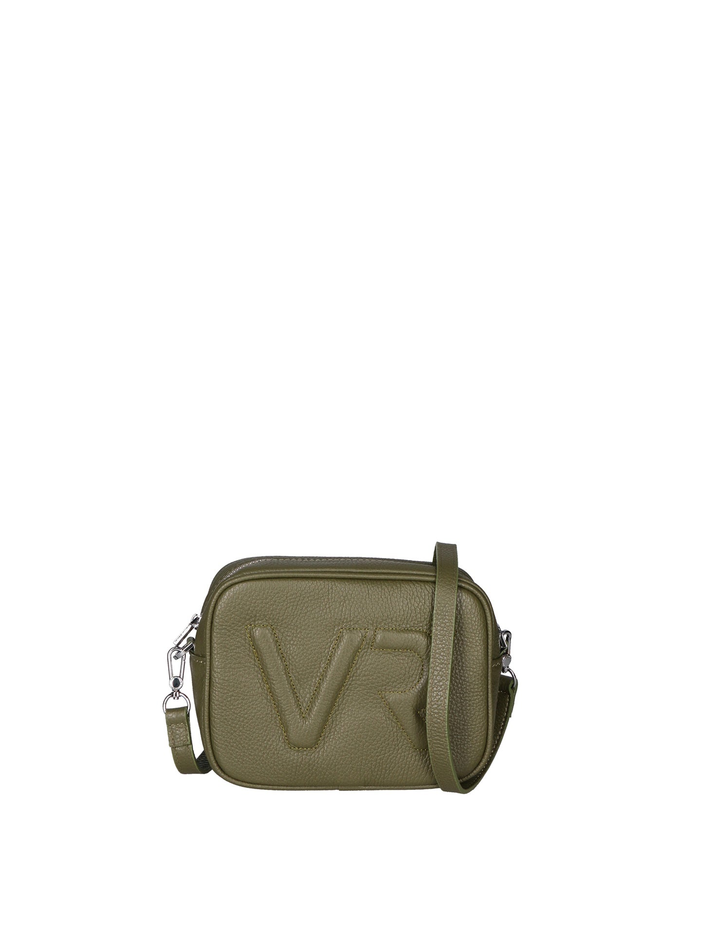 Borsa a Tracolla in Dollaro Leather Verde