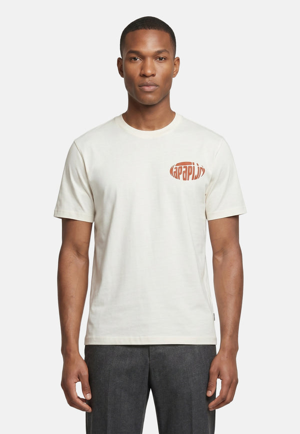 T-shirt in Cotone Bianco Napapijri