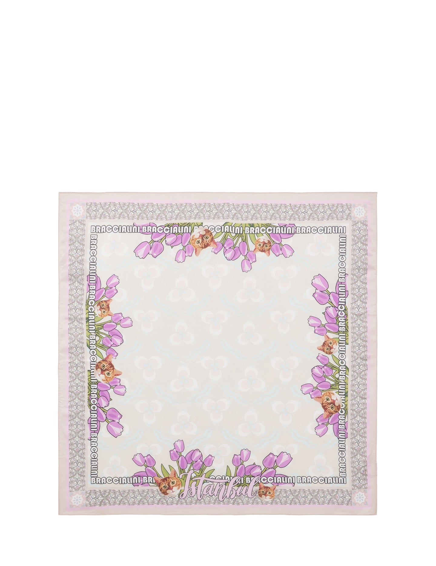 Foulard da Donna in Poliestere Multicolore