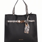 Borsa a Mano in Pelle Vegana Nero Pierre Cardin