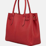 Borsa a mano in Pelle Vegana Rosso