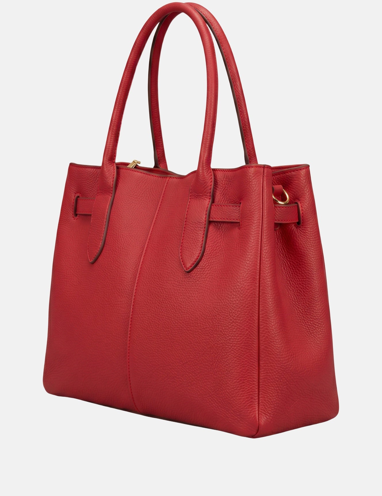 Borsa a mano in Pelle Vegana Rosso