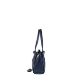 Borsa a Spalla in Vera Pelle Navy