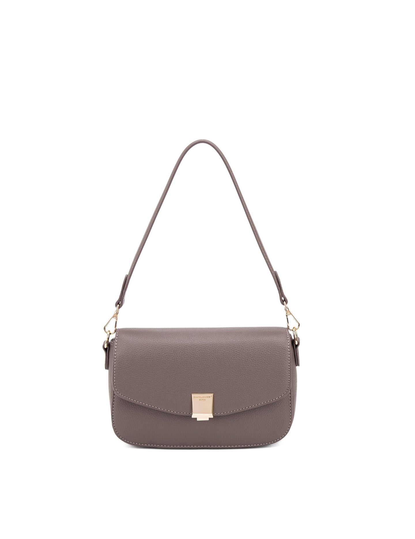 Borsa a Spalla in 100% Pu Vegan Leather Marrone