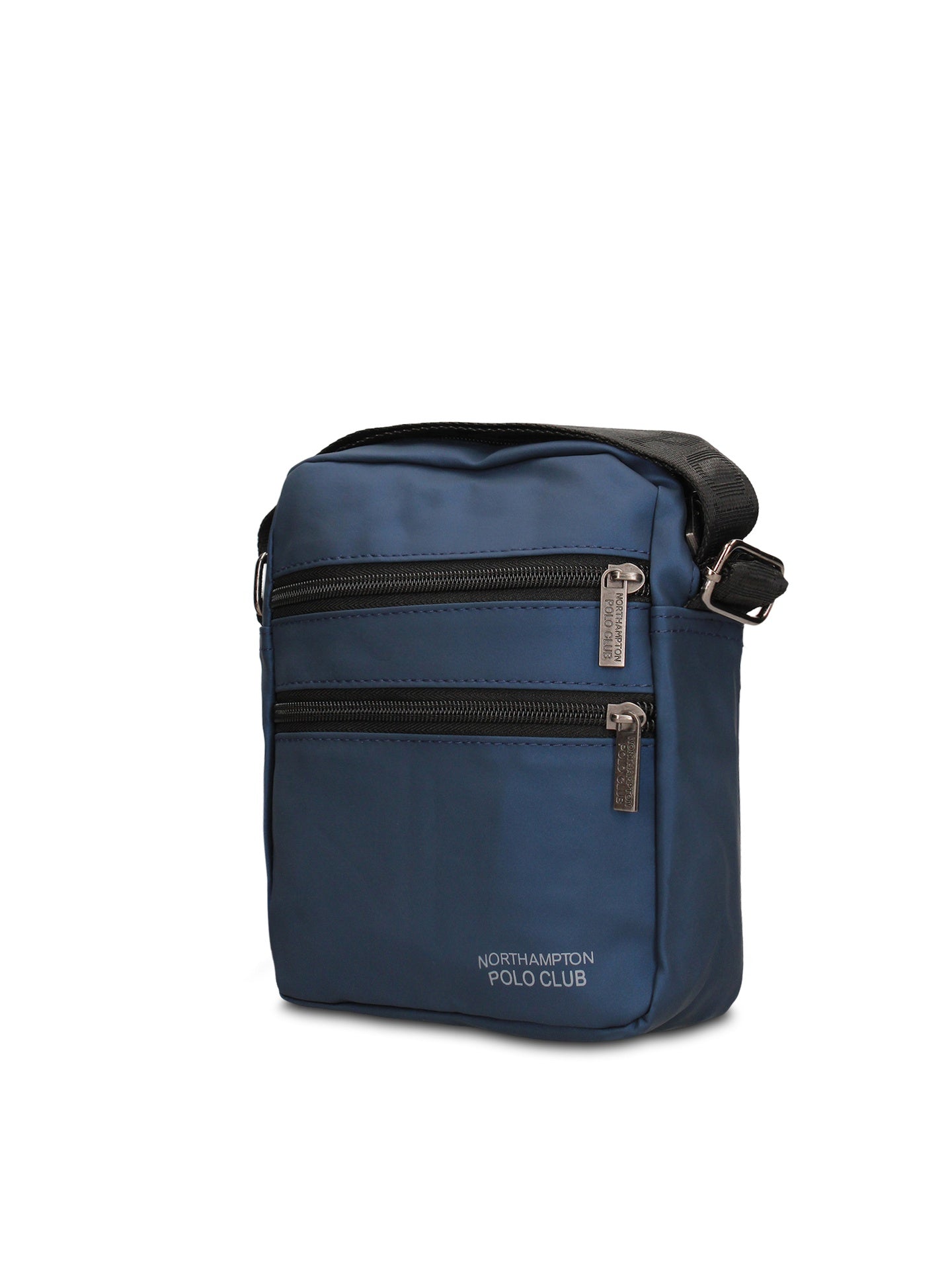 Borsa a Tracolla in 100% Pu Vegan Leather Blu