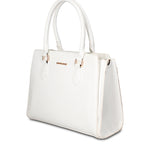 Borsa a Mano in Pelle Vegana Bianco Pierre Cardin