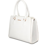 Borsa a Mano in Pelle Vegana Bianco Pierre Cardin