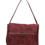 Borsa a Mano in Vera Pelle Bordeaux Chiara Ferretti