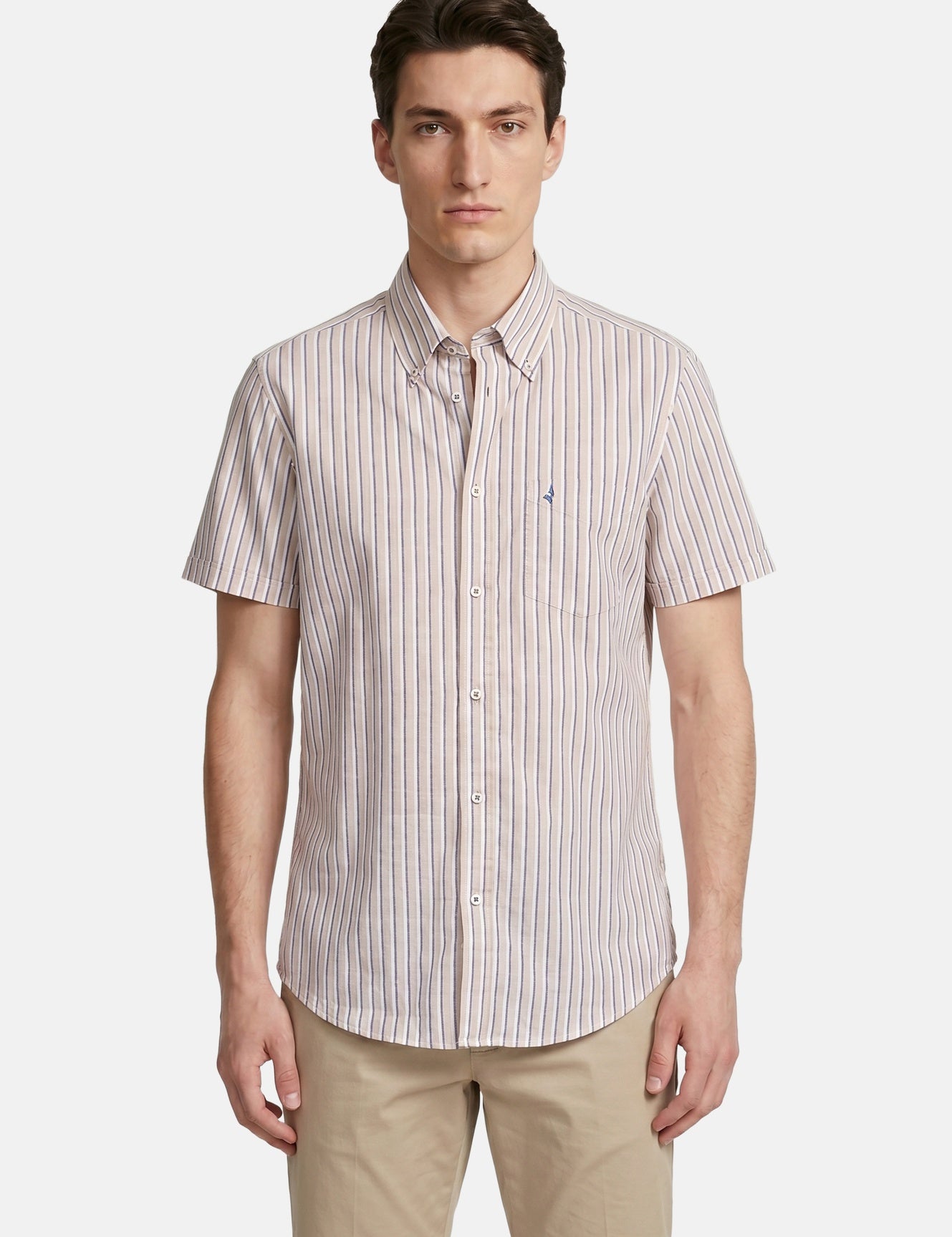 Camicia in Cotone Beige Navigare