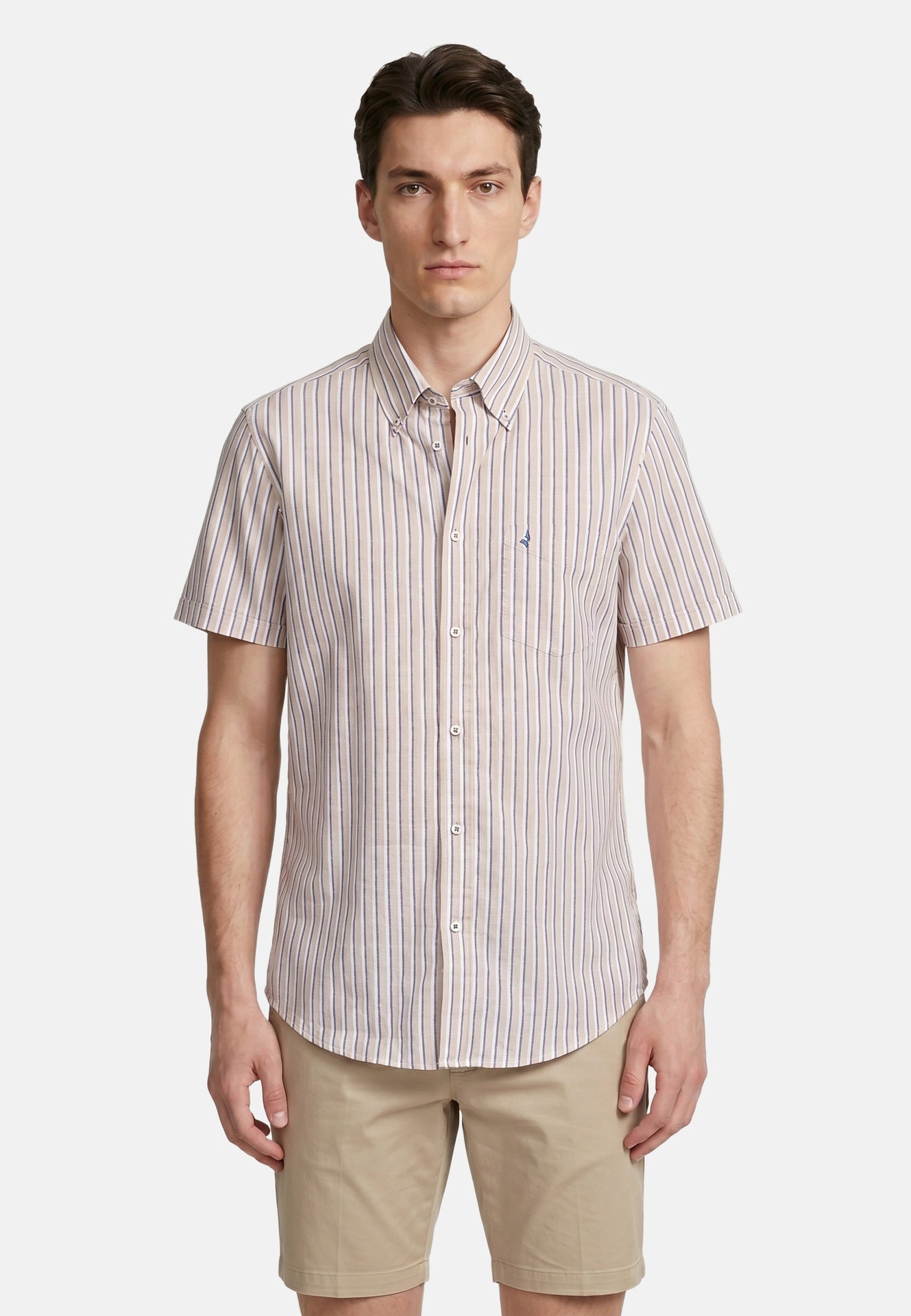 Camicia in Cotone Beige Navigare