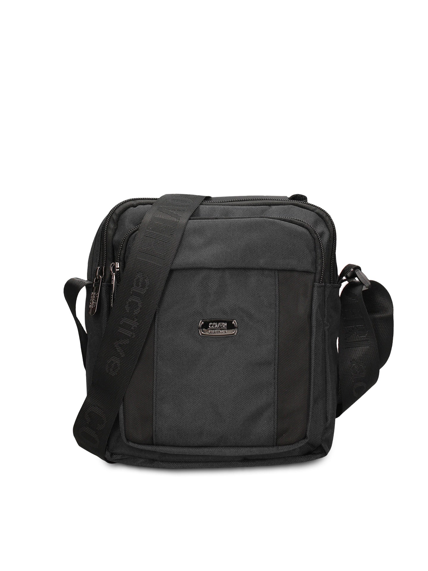 Borsa a Tracolla in 100% Pu Vegan Leather Nero