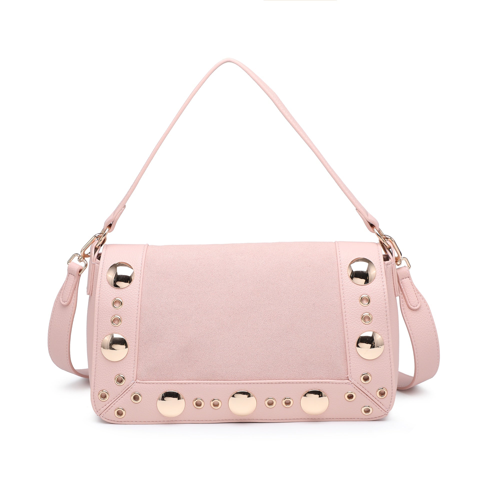 Borsa a Tracolla in Pelle Vegana Rosa