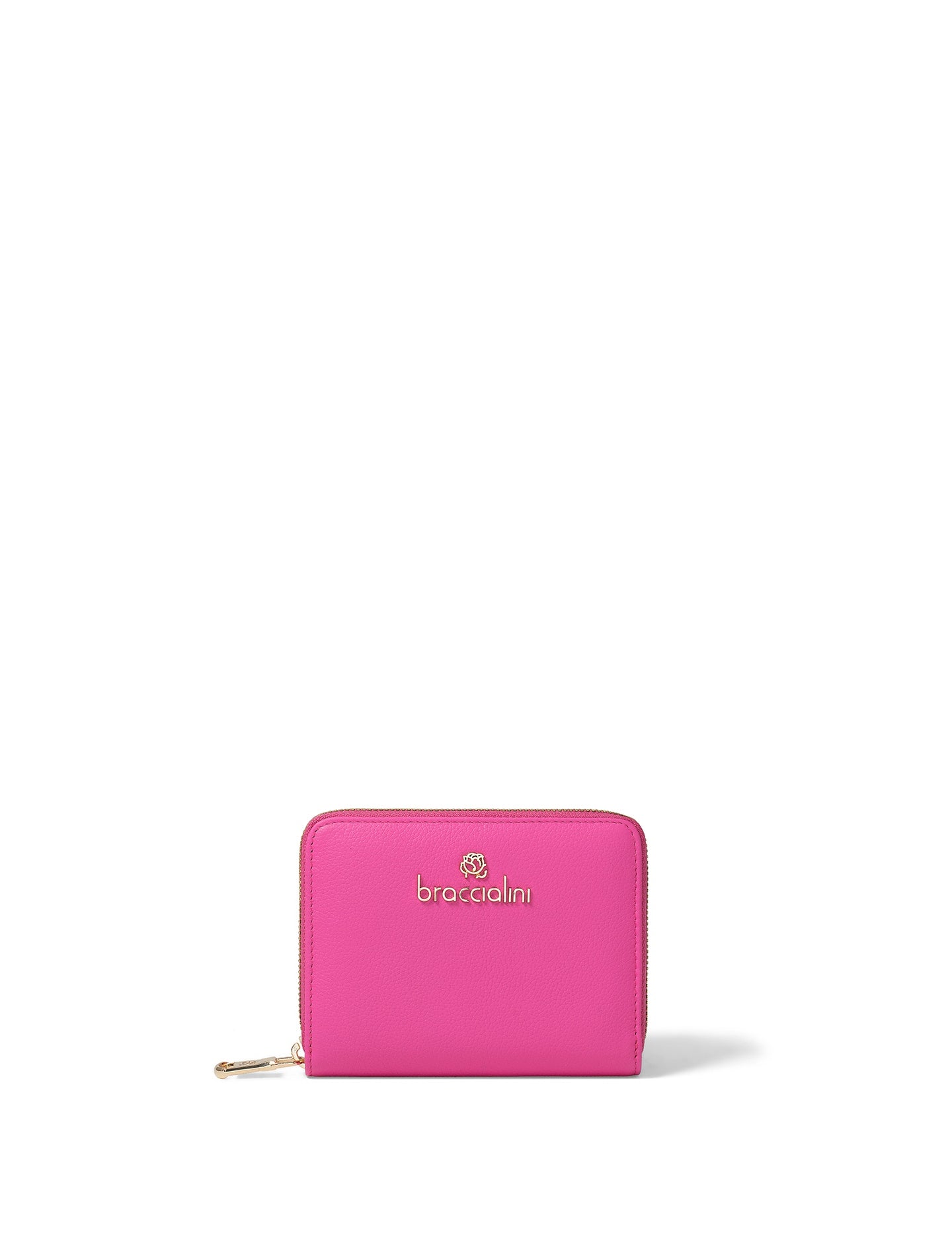 Portafoglio in Vera Pelle Fuxia Braccialini