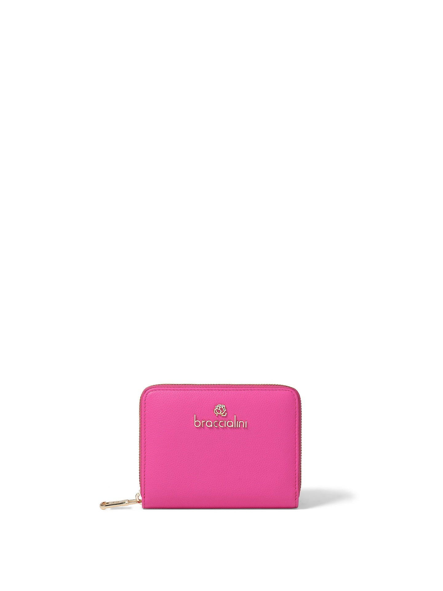 Portafoglio in Vera Pelle Fuxia Braccialini