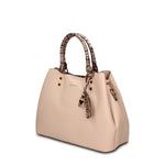 Borsa a Mano in Pelle Vegana Taupe Pierre Cardin