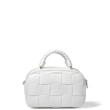 Sac à main en cuir végétalien blanc
