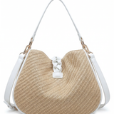 Borsa a Tracolla in Poliestere Bianco