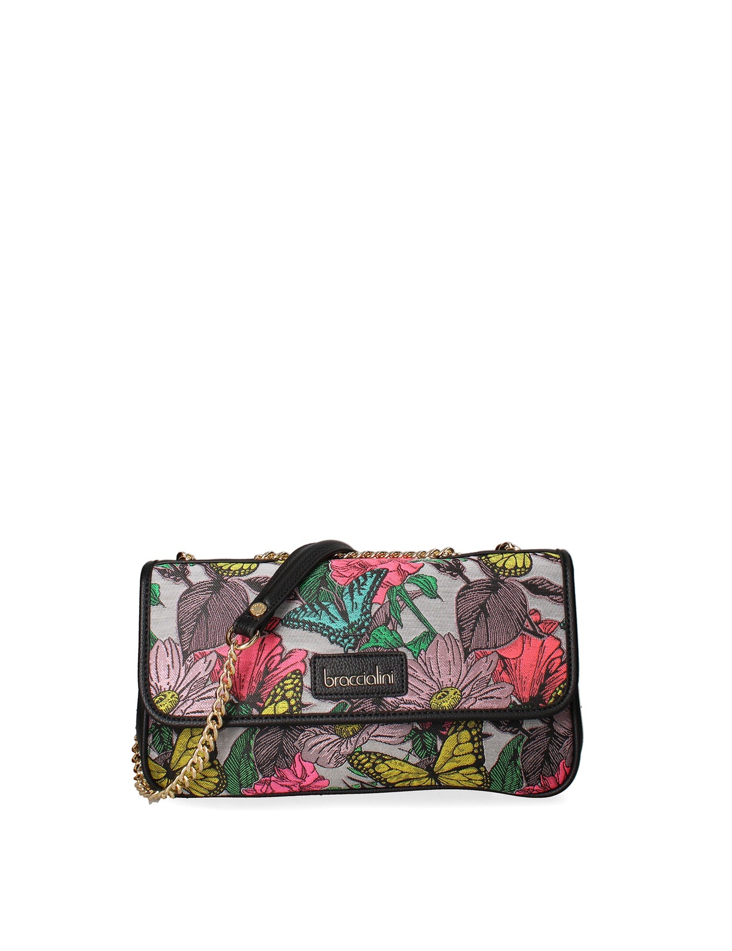 Borsa a Tracolla da Donna in Tessuto Multicolore Braccialini