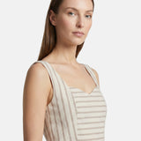 Vestito in Cotone Taupe