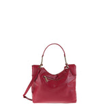 Borsa a Spalla in Vera Pelle Rubino