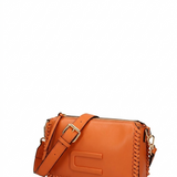 Borsa a tracolla in Pelle Vegana Arancione