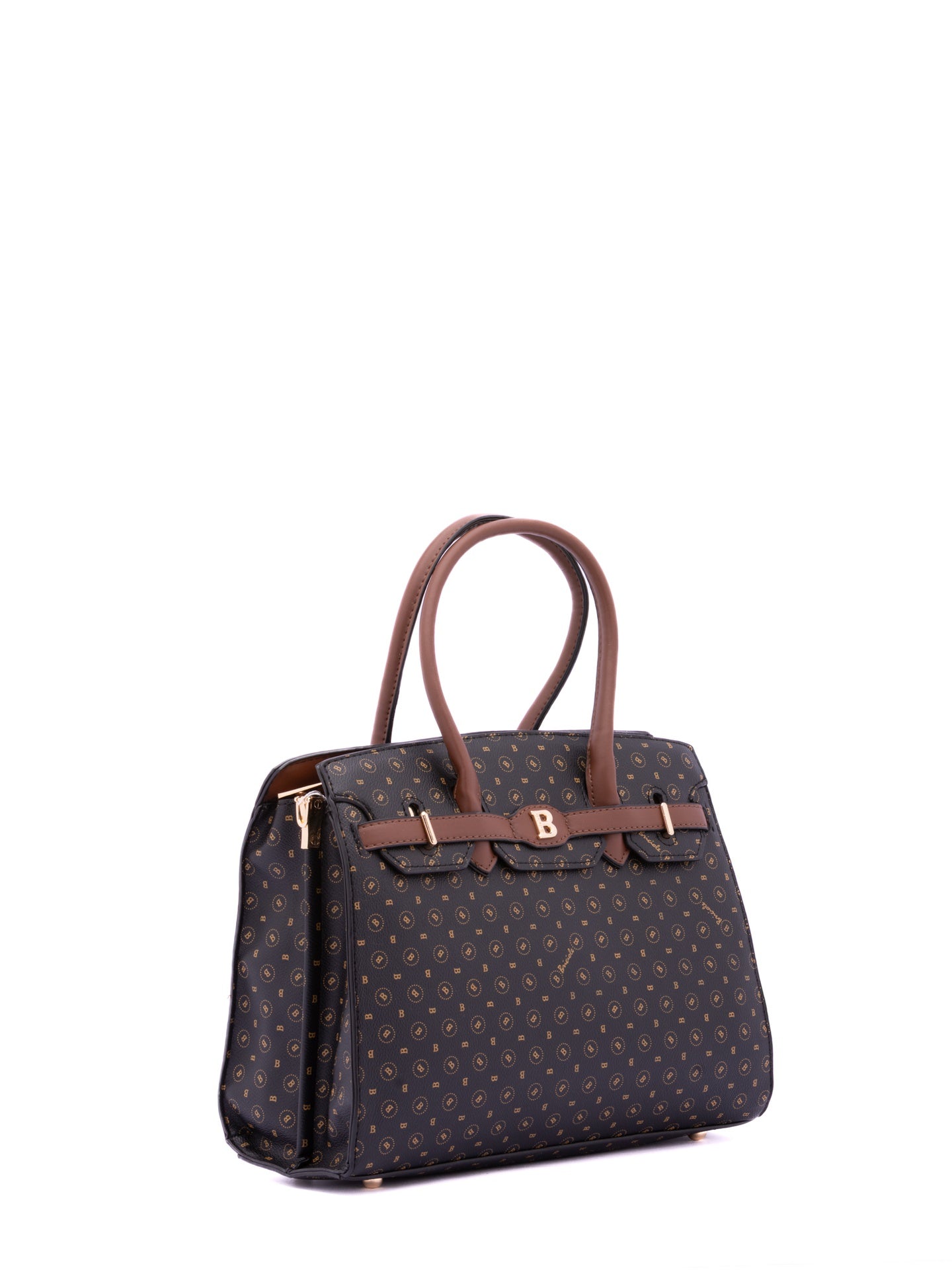 Borsa a Mano in Pelle Vegana Nero