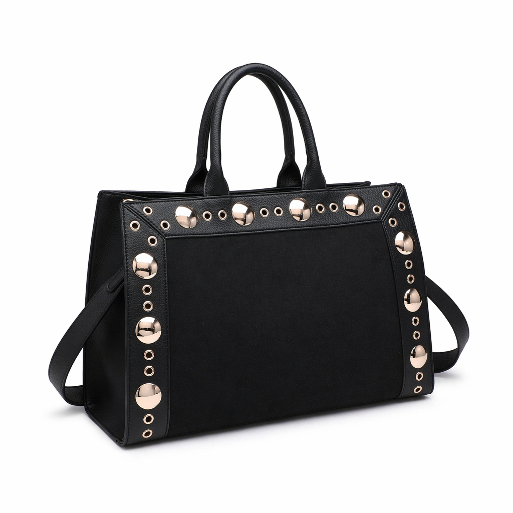 Borsa Shopper in Pelle Vegana Nero