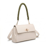 Borsa a Mano in Polyurethane Beige