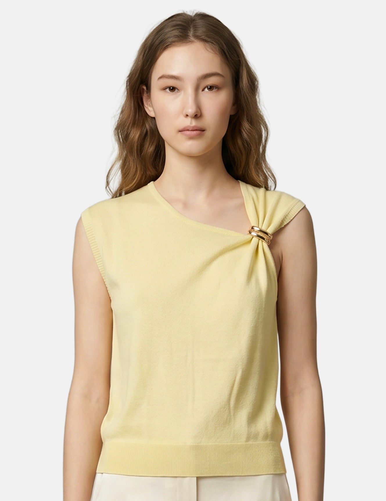 Vestito in Viscosa Giallo Roberta Rossi
