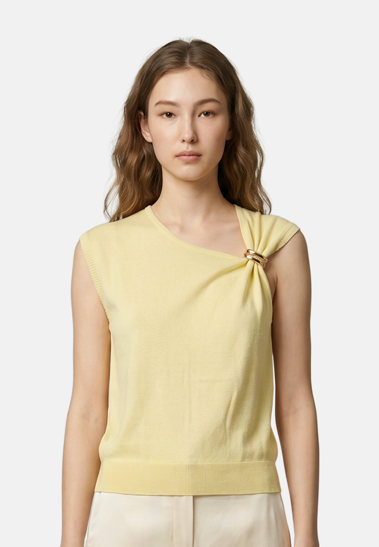 Vestito in Viscosa Giallo Roberta Rossi
