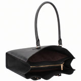 Borsa a Spalla in Pelle Vegana Nero