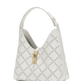Borsa a Spalla in Pelle Ruga Bianco