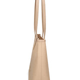Borsa a Spalla in Pelle Vegana Beige