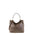 Borsa a Spalla in Vera Pelle Taupe Pierre Cardin