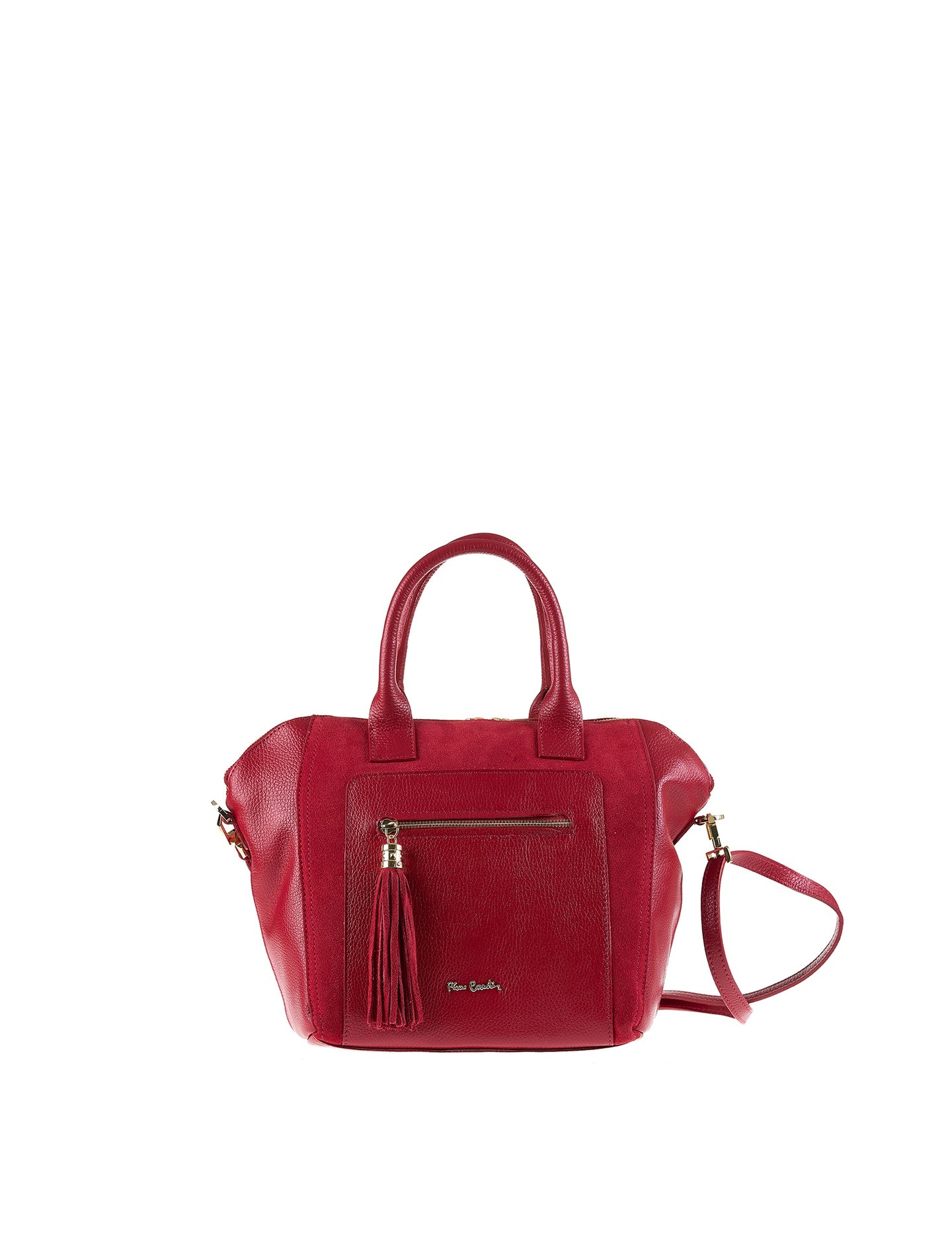 Borsa a Mano in Vera Pelle Rubino Pierre Cardin